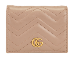 Gucci Marmont Small Wallet, Leather, Taupe, 0416, 2*